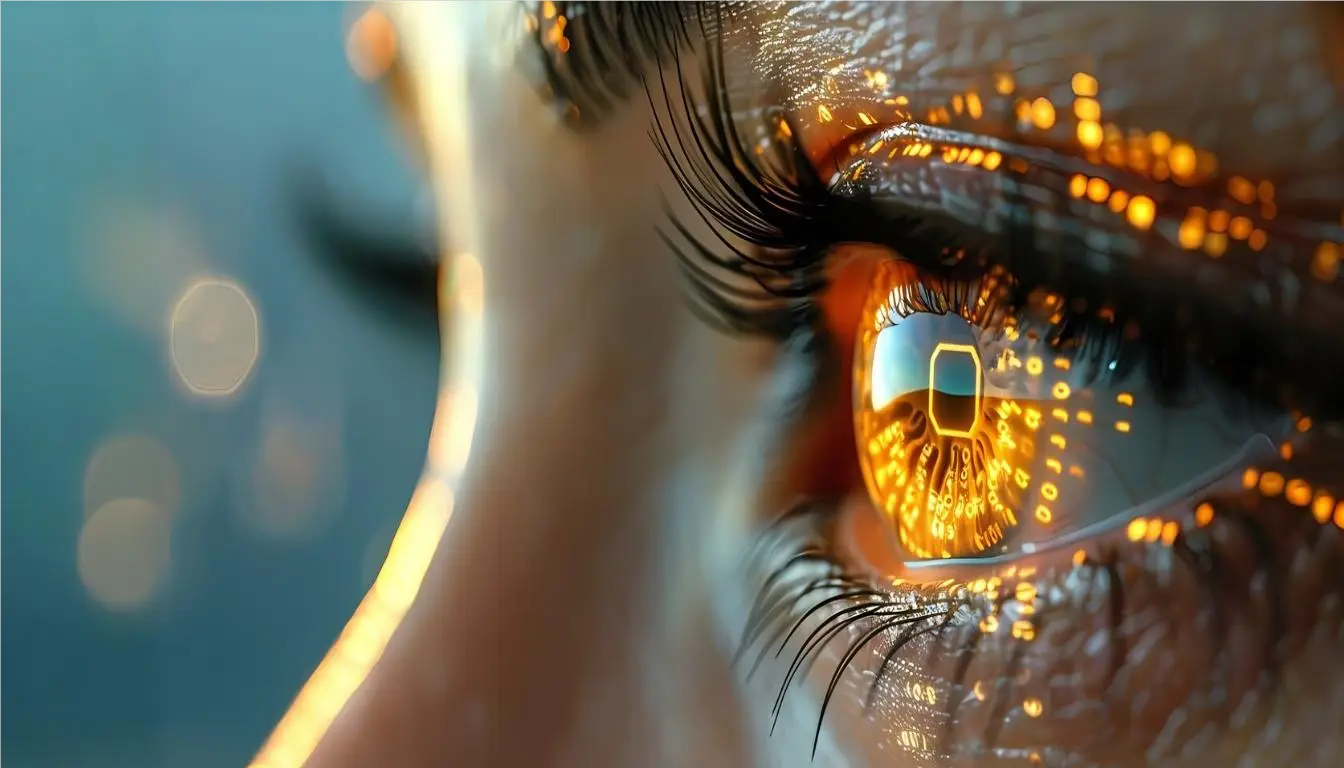 technology eye looking forward