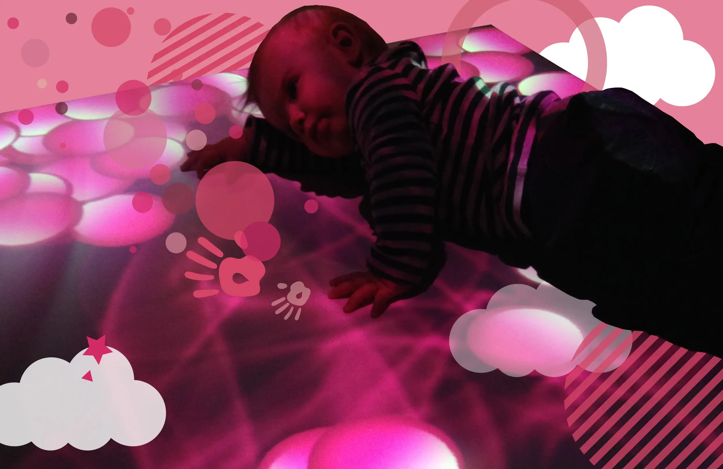 child playing with magic carpet